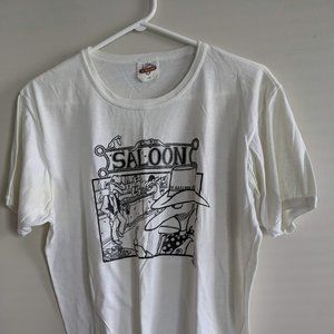 Saloon cartoon graphic T-shirt